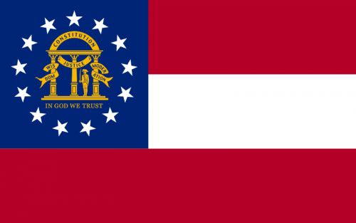Current flag of Georgia.