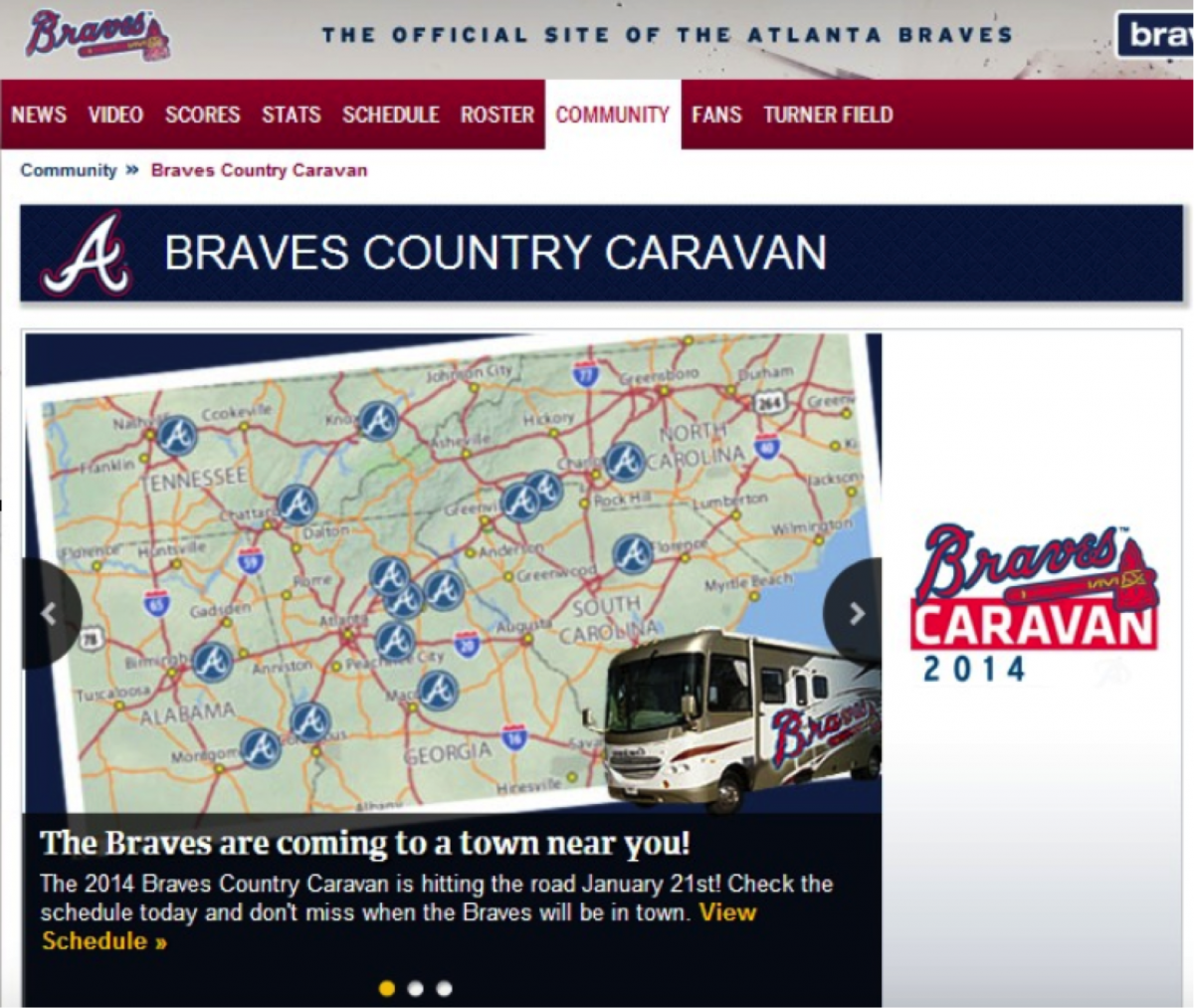 Image showing Braves Country Caravan, circa January 2014.