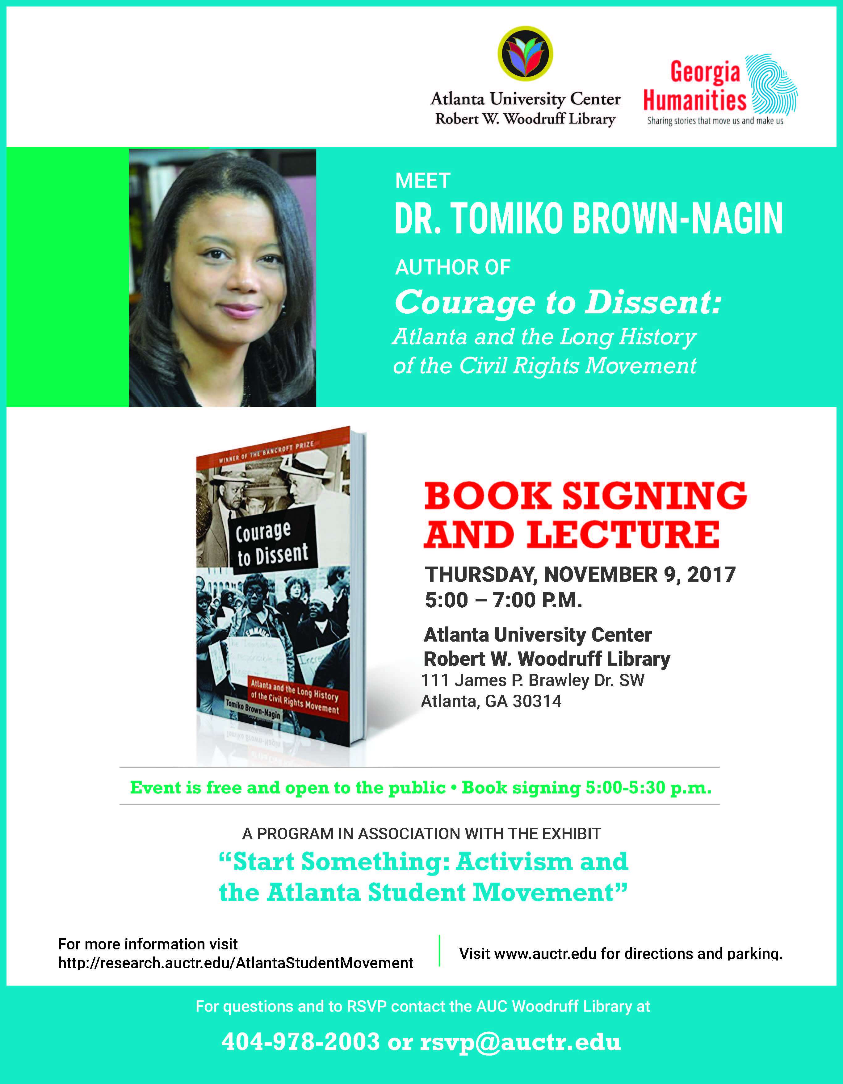 Atlanta Studies Upcoming Event Booking Signing And Lecture With Tomiko Brown Nagin